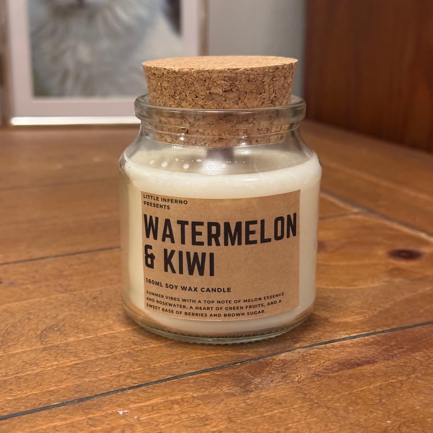 Watermelon & Kiwi Scented Candle