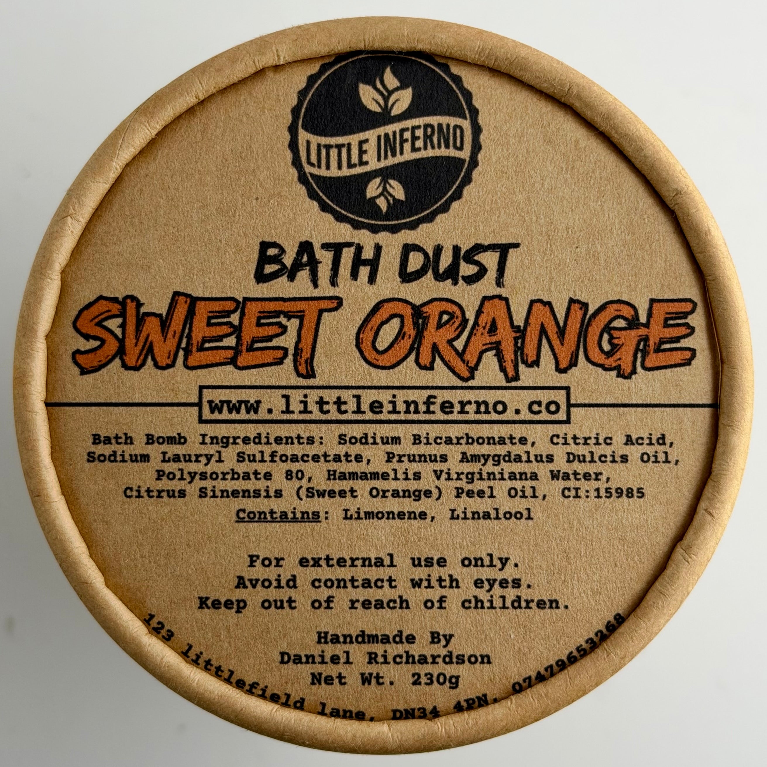 Sweet Orange Bath Dust