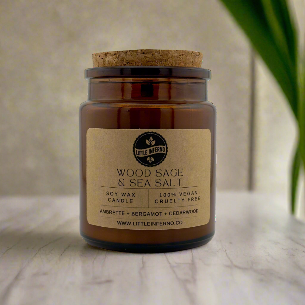 Wood Sage & Sea Salt Scented Candle