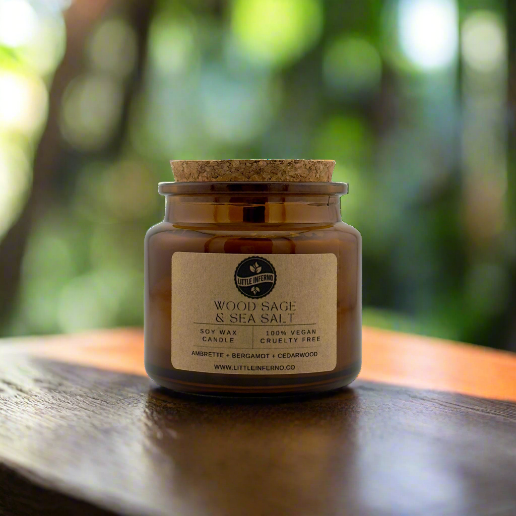 Wood Sage & Sea Salt Scented Candle