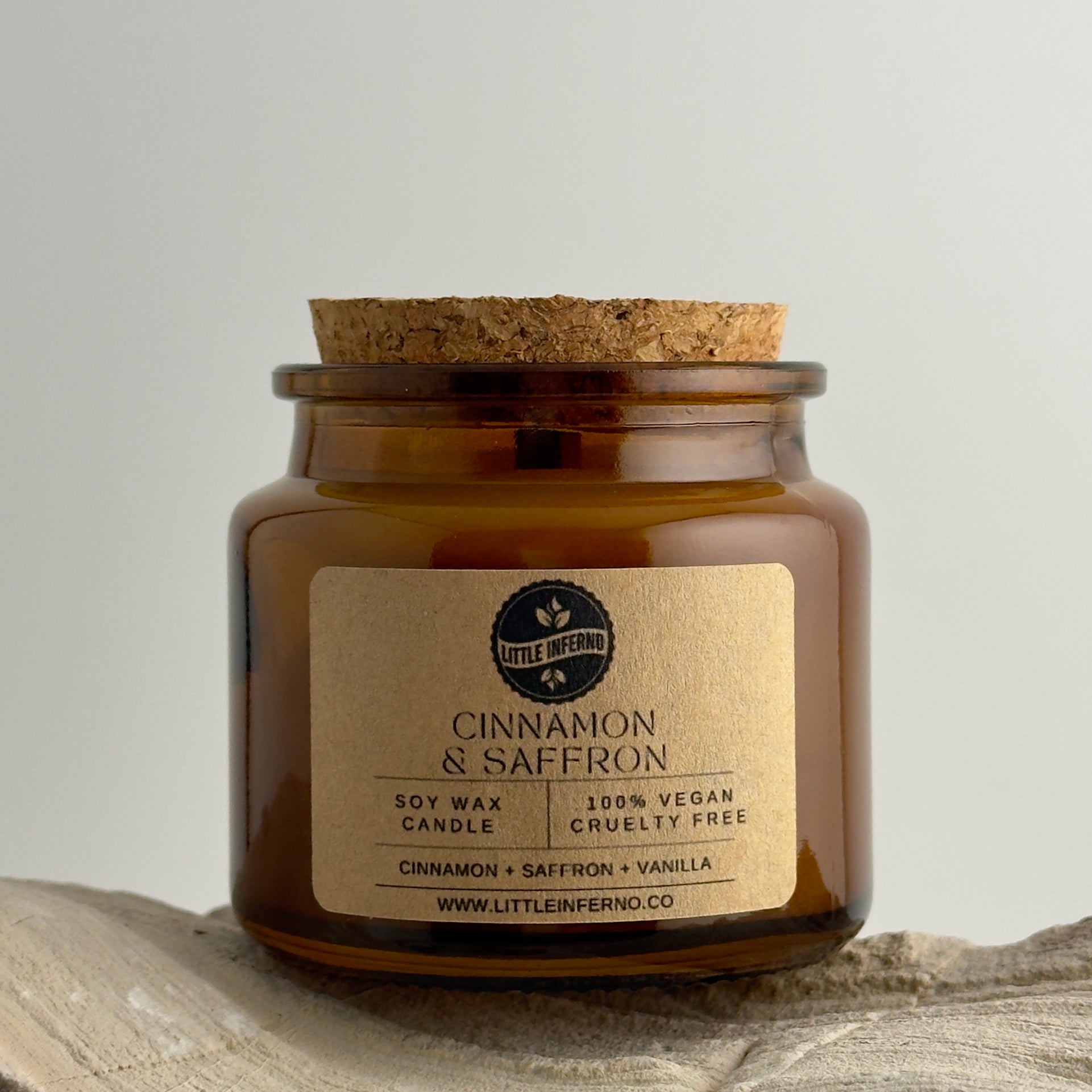 Cinnamon & Saffron Scented Candle