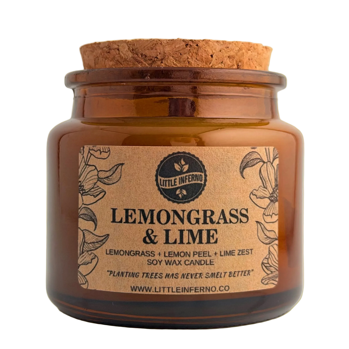 Lemongrass & Lime Scented Candle