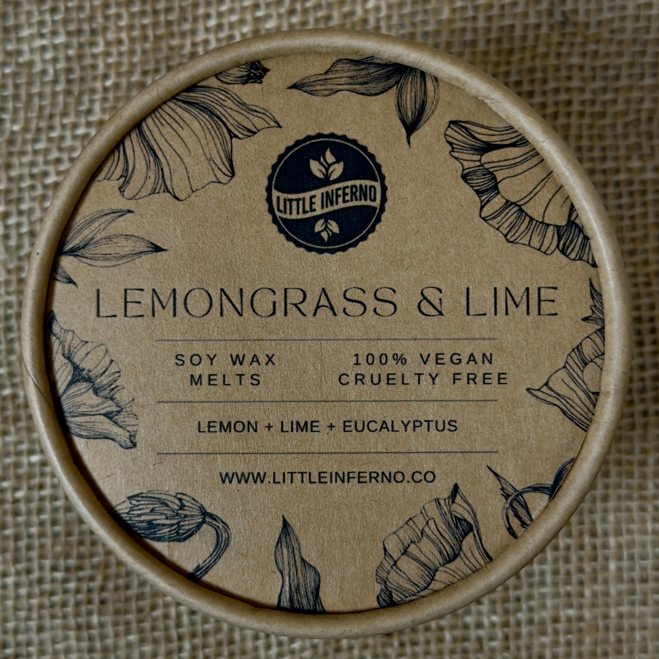 Lemongrass & Lime Scented Wax Melts