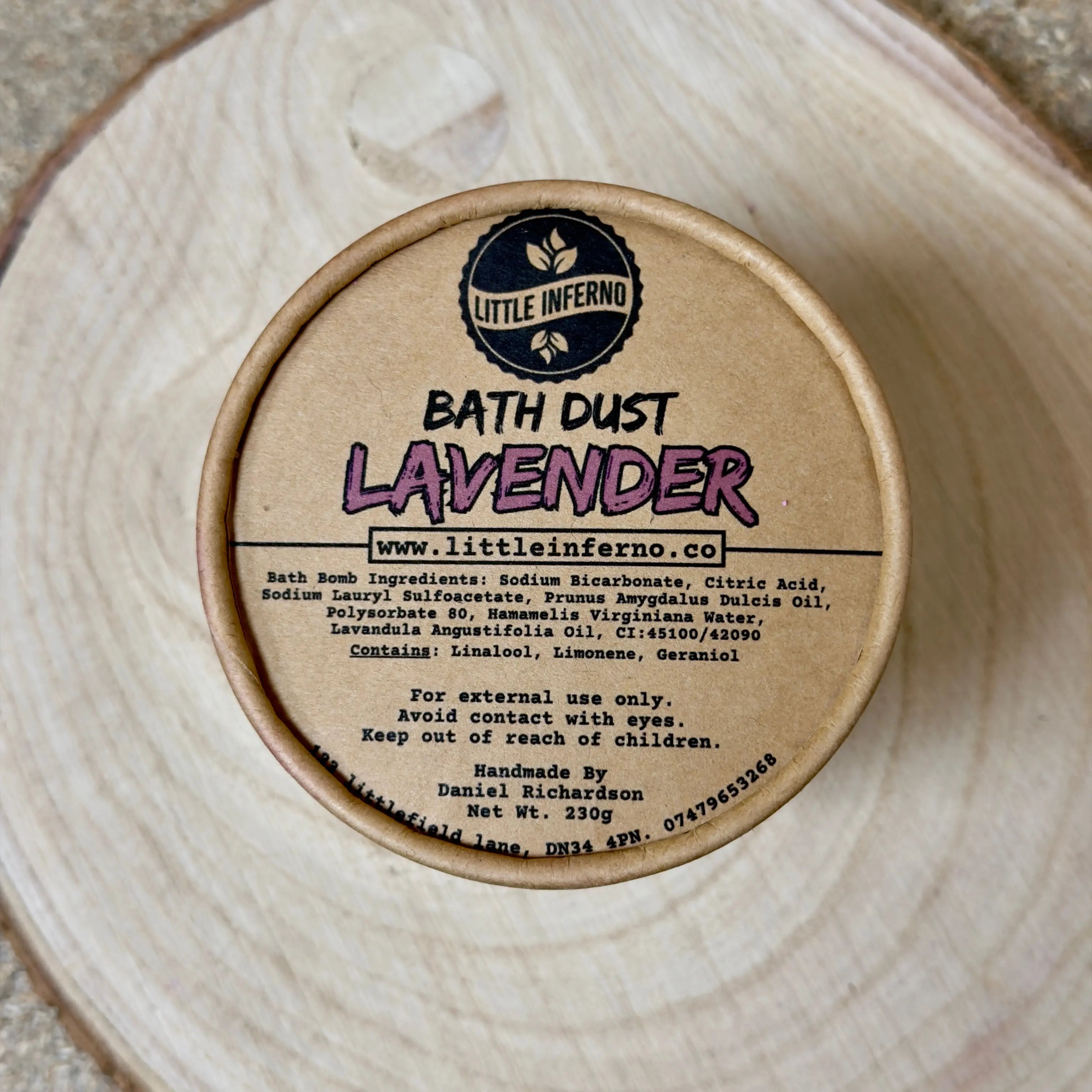 Lavender - Bath Dust little inferno