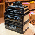 Cat Nap Book Pile