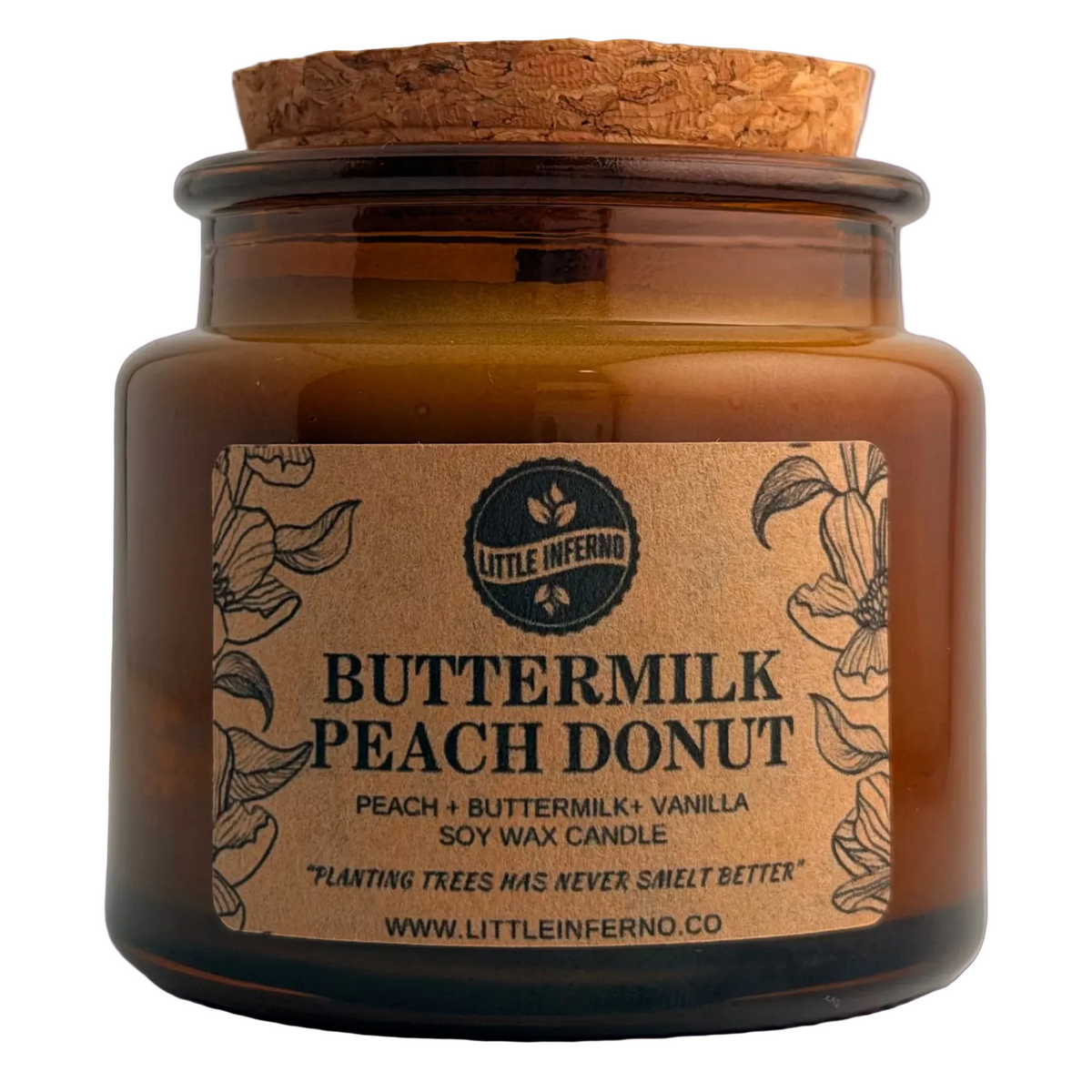 Buttermilk Peach Donut Scented Candle