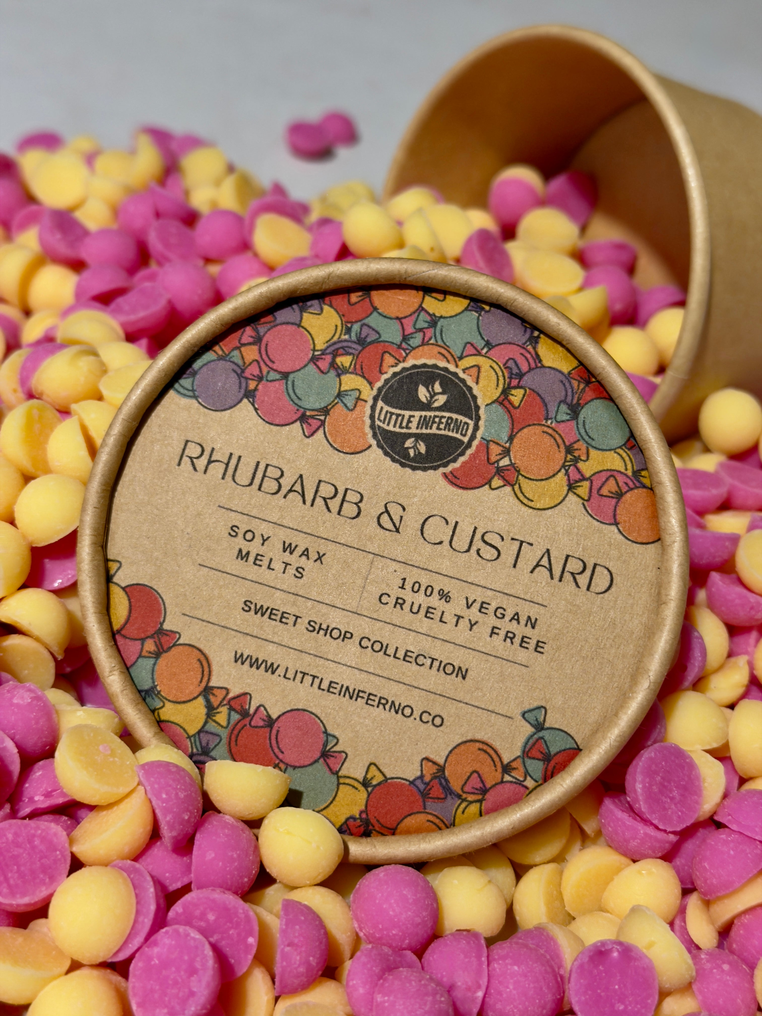 Rhubarb & Custard Scented Wax Melts