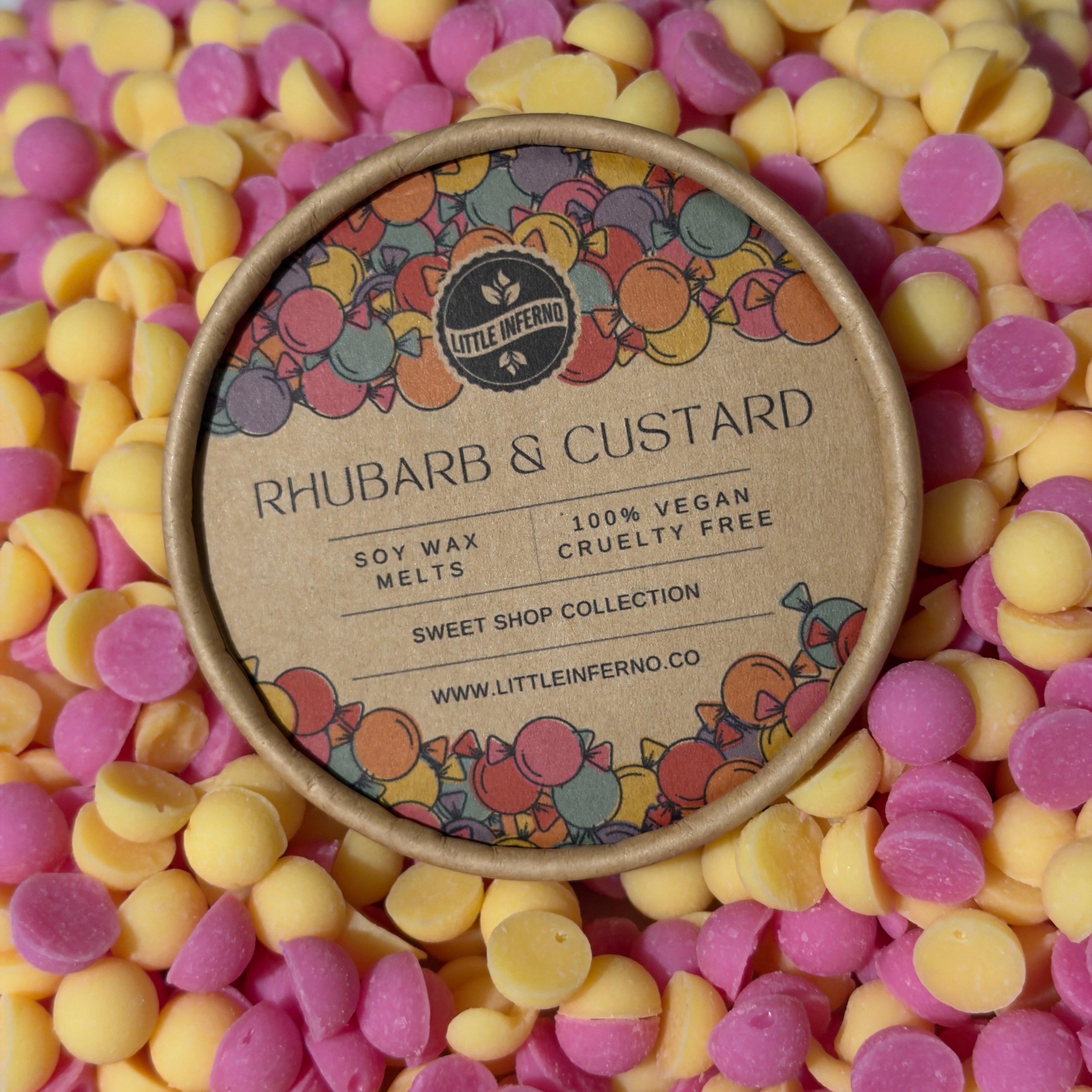 Rhubarb & Custard Scented Wax Melts