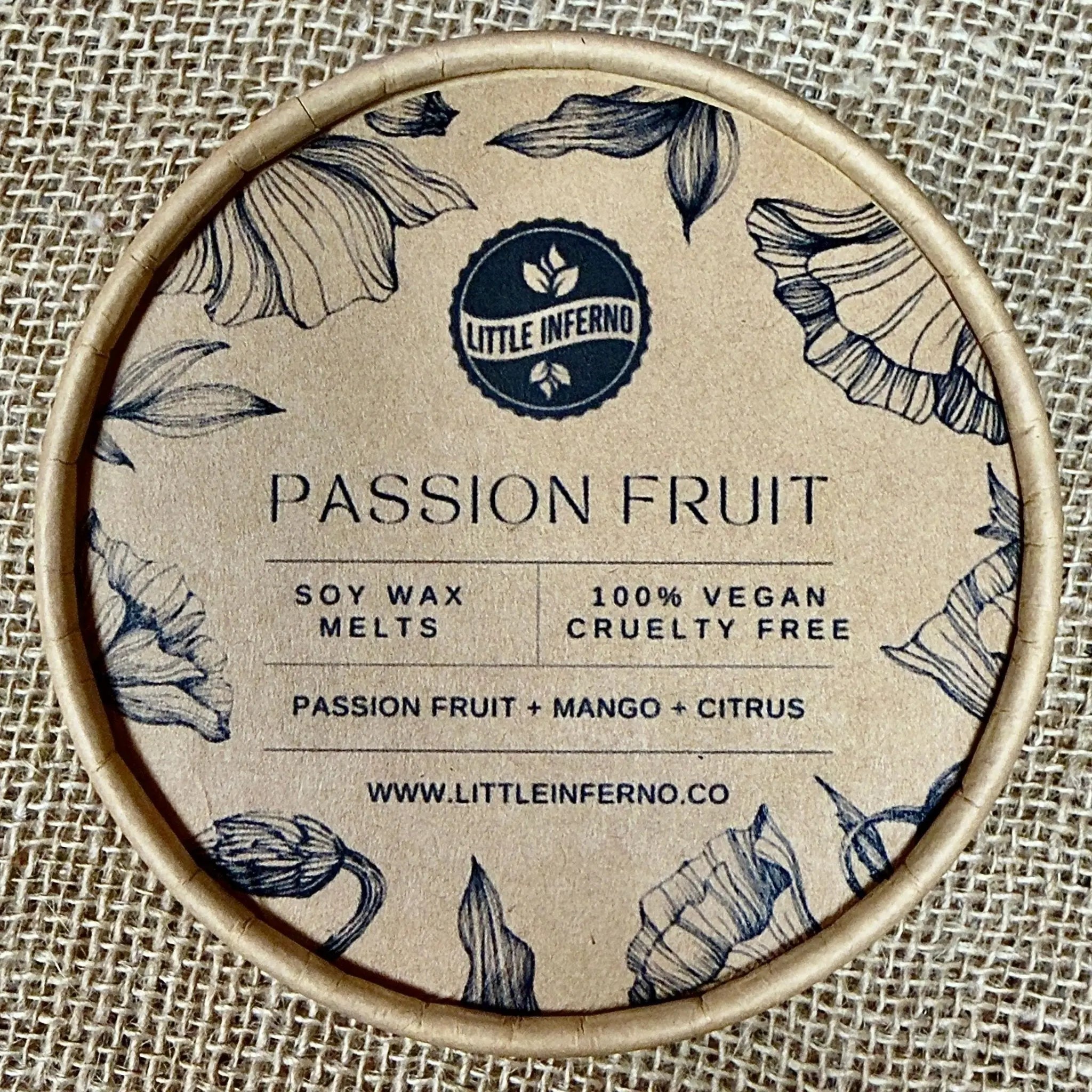 Passion Fruit Scented Wax Melts - little infernoWax Melts
