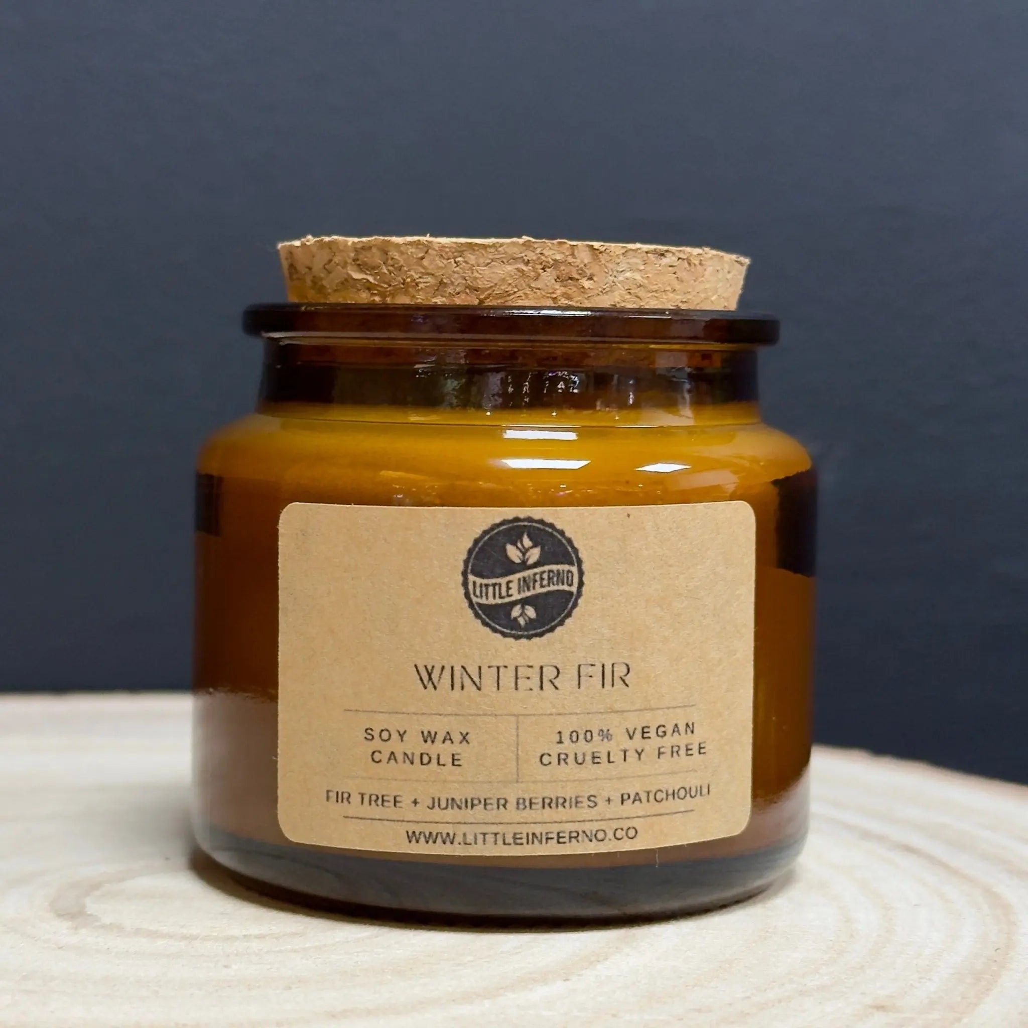 Winter Fir Scented Candle - little infernoCandle